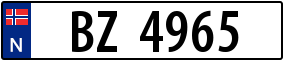 Trailer License Plate